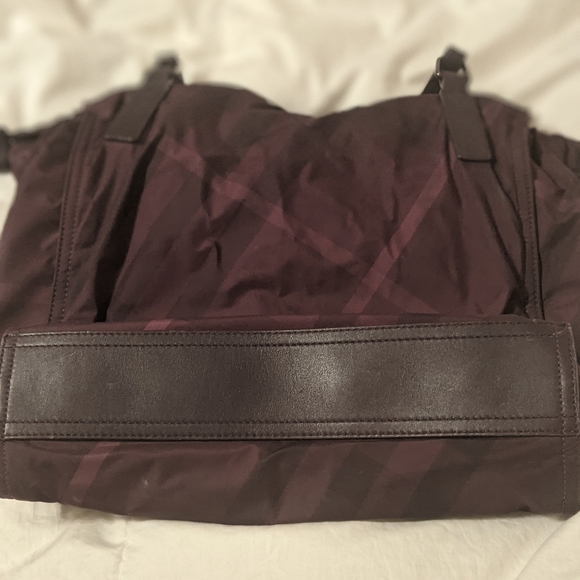 Burberry Tote bag. Burgundy, preloved - Picture 5 of 7
